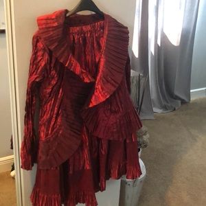 2 piece candy red top and bottom